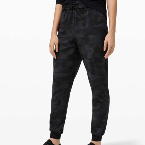 Lululemon Stretch High-Rise Jogger Full Length Camo Deep Coal Multi size 16 - Picture 7 of 10